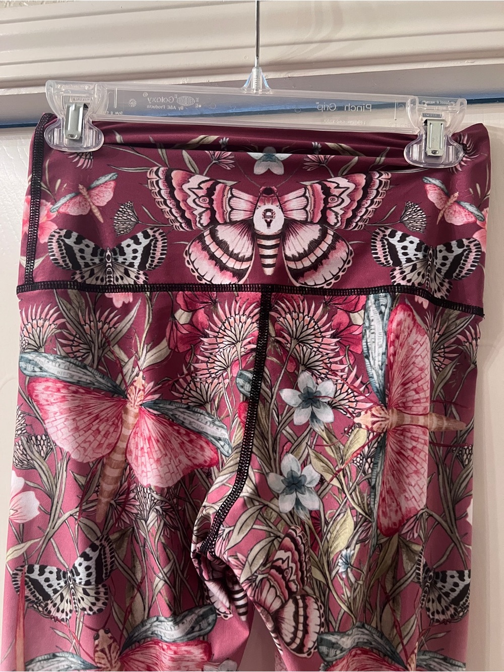 Yoga Democracy Pretty In Pink Full Length Leggings Size SMALL - Picture 8 of 12
